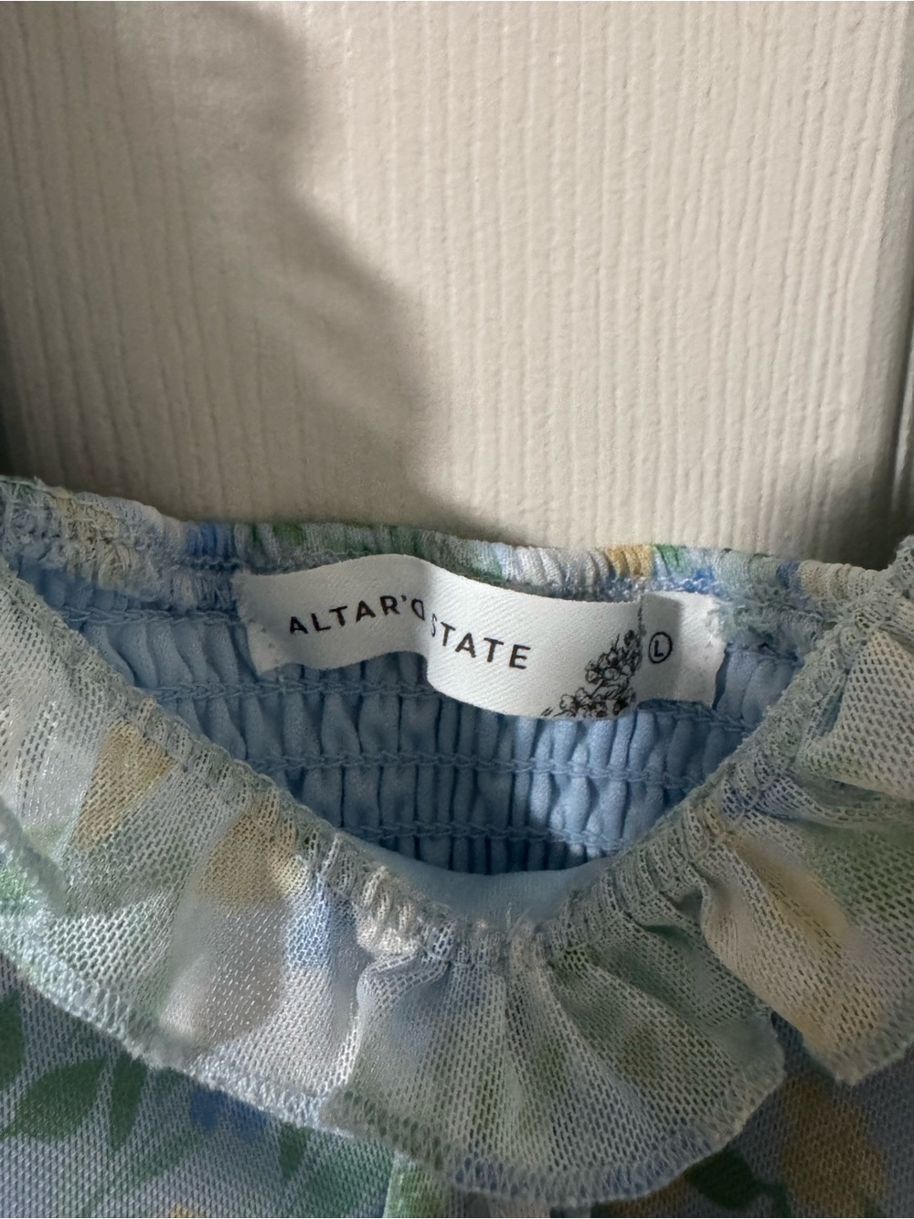 Altar'd State Pastel Blue Floral dress